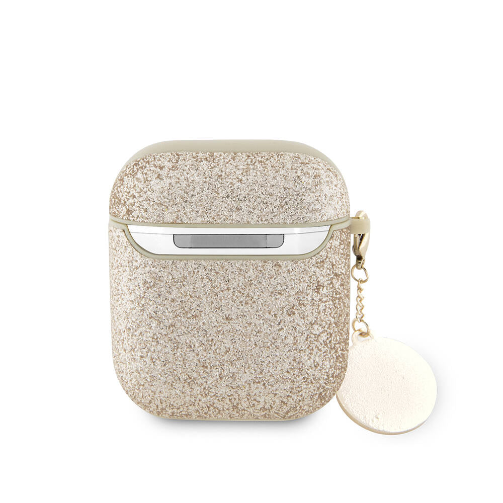 Guess Airpods Orjinal Lisanslı Glitter Elmas Kalp Süs Zincirli Kılıf