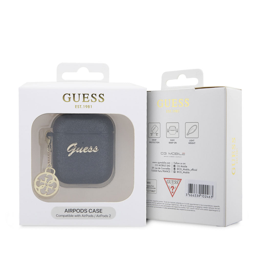 GUESS Glitter Airpods 4G Charm Kılıf