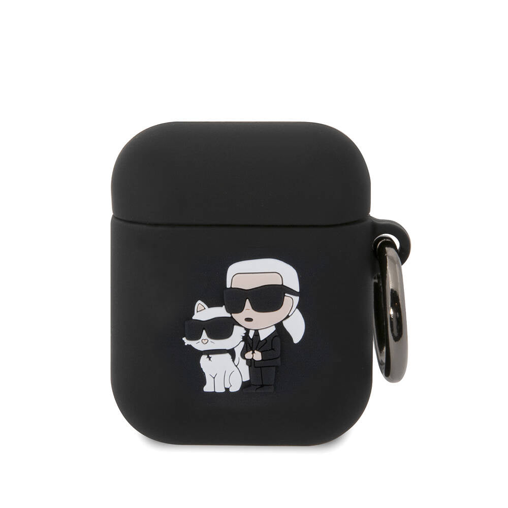 Karl Lagerfeld Airpods Orjinal Lisanslı Karl & Choupette 3D Silikon Kılıf