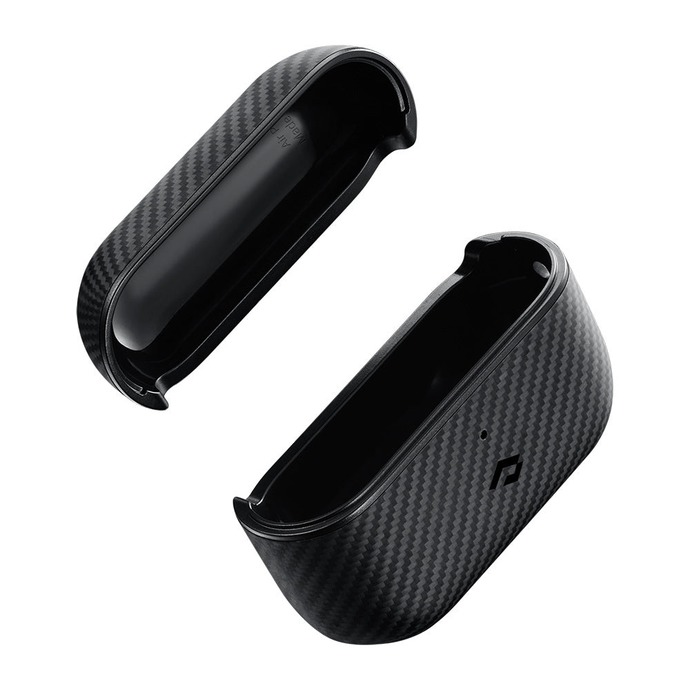 Pitaka Classic Serisi Airpods Pro 2 Kılıf 600D Aramid Fiber Black-Grey Twill Kılıf