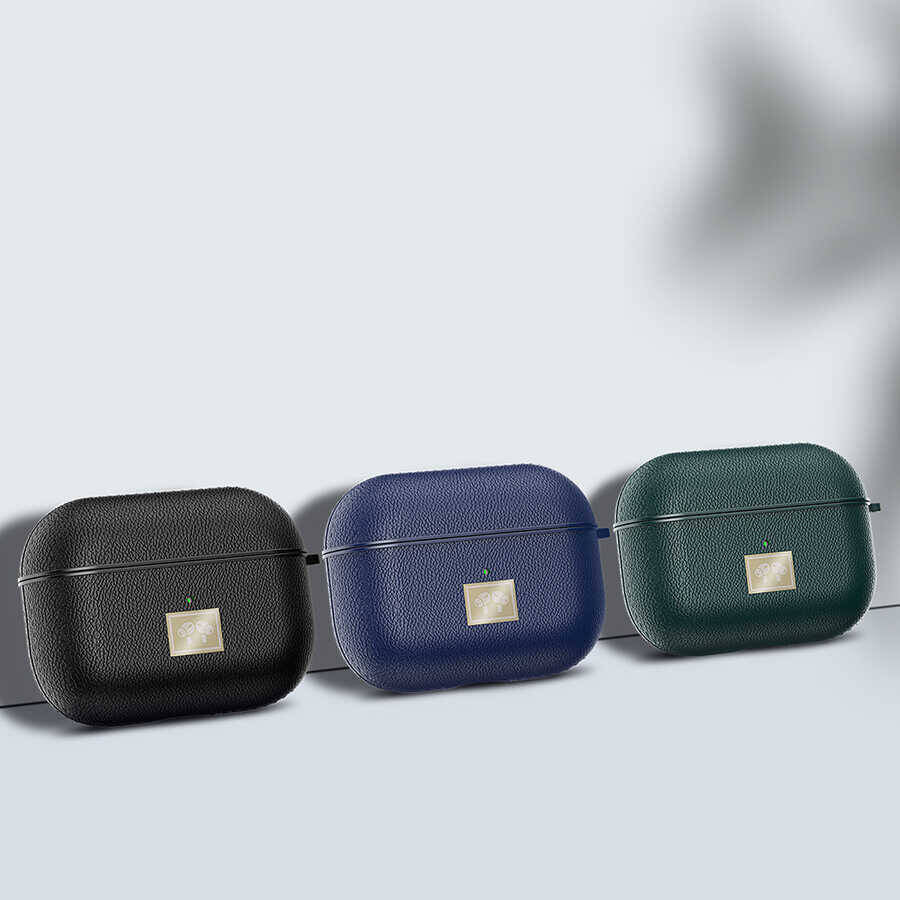 Wlons Airpods Pro 2 Deri Görünümlü Askı Aparatlı Kılıf