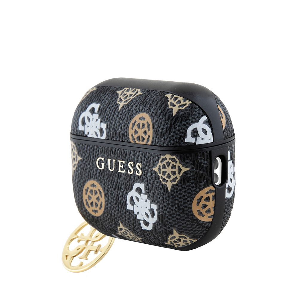 Guess Airpods Pro 2 Orjinal Lisanslı 4G Desenli Yazı Logolu Peony Airpods Kılıf