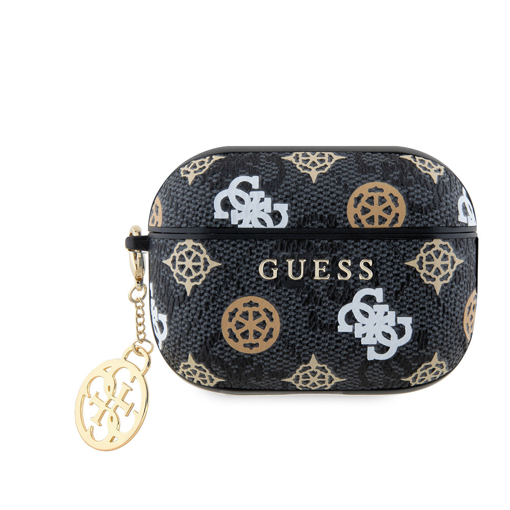 Guess Airpods Pro 2 Orjinal Lisanslı 4G Desenli Yazı Logolu Peony Airpods Kılıf