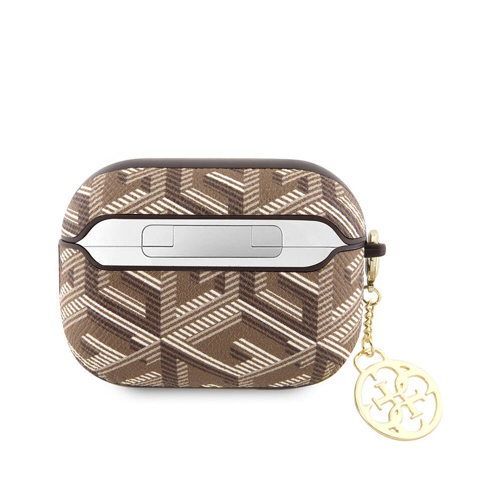 Guess Airpods Pro 2 Orjinal Lisanslı G Cube Desenli 4G Süs Zincirli Kılıf