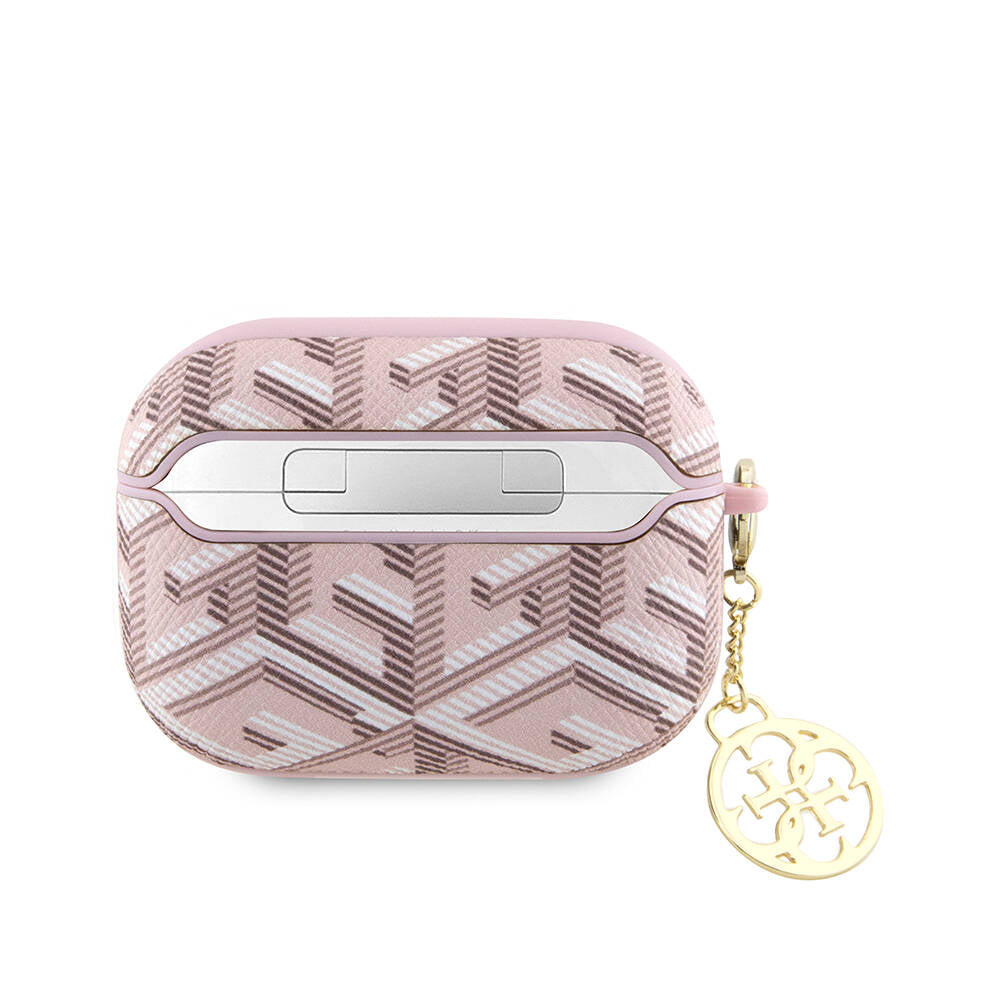 Guess Airpods Pro 2 Orjinal Lisanslı G Cube Desenli 4G Süs Zincirli Kılıf