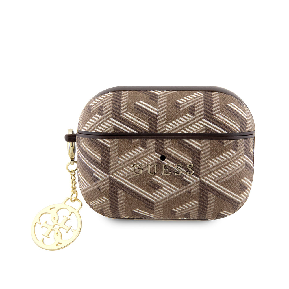 Guess Airpods Pro 2 Orjinal Lisanslı G Cube Desenli 4G Süs Zincirli Kılıf