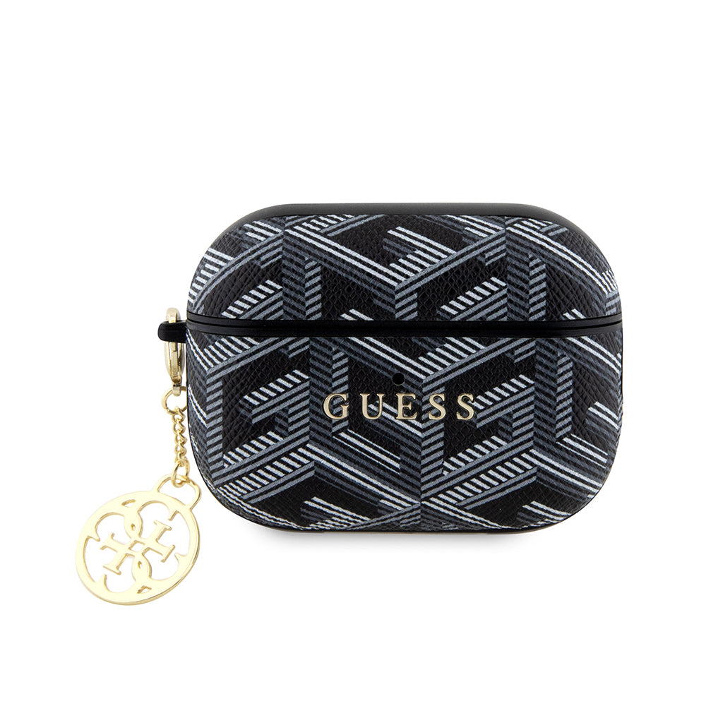 Guess Airpods Pro 2 Orjinal Lisanslı G Cube Desenli 4G Süs Zincirli Kılıf