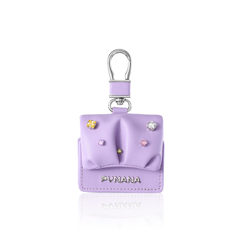 Pynana Sugar Cube Serisi Airpods Pro 2 Kılıf PU Deri Çanta Tasarımlı Taşlı Kılıf