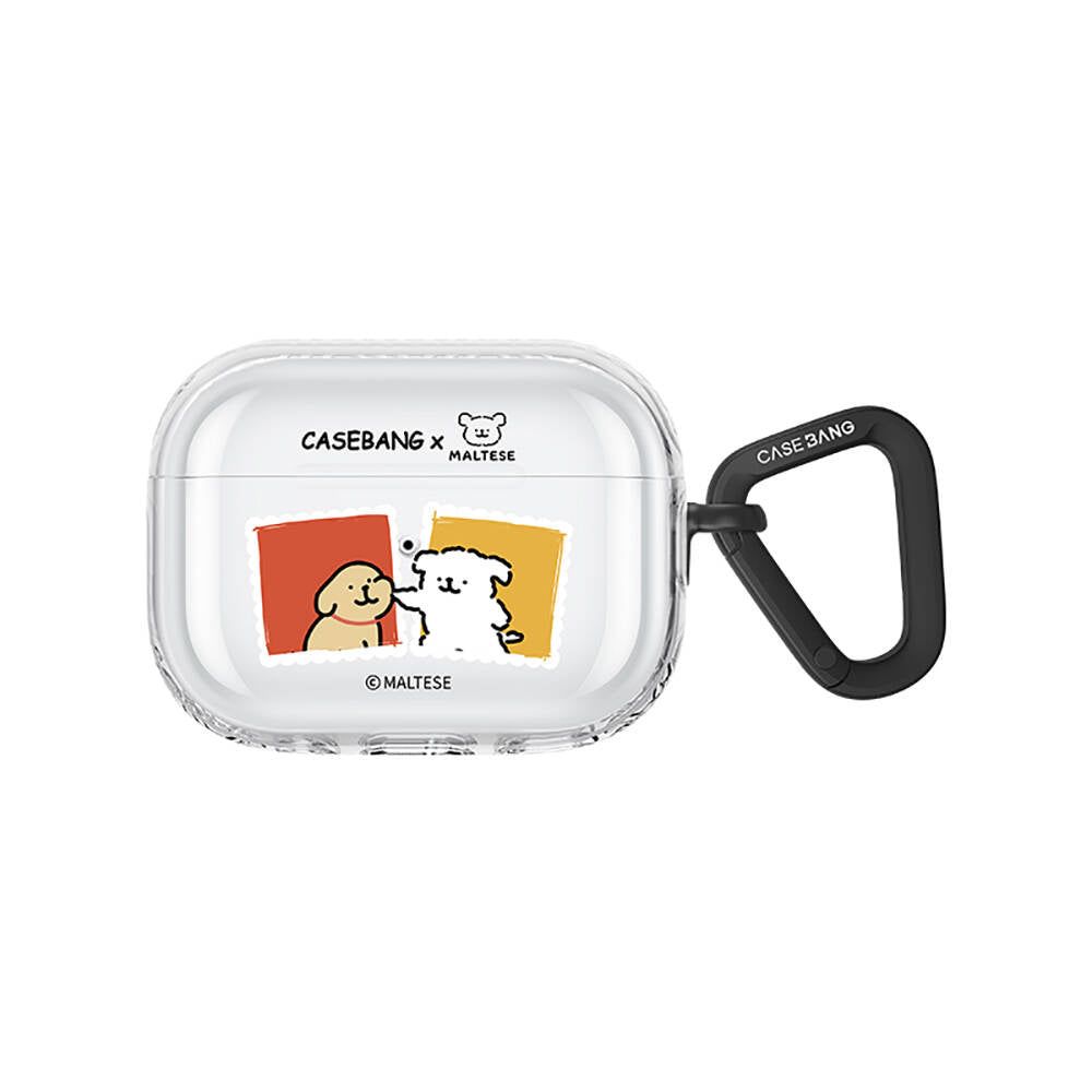 Casebang Maltese Serisi Airpods Pro 2 Şeffaf İkonik Figürlü Kılıf