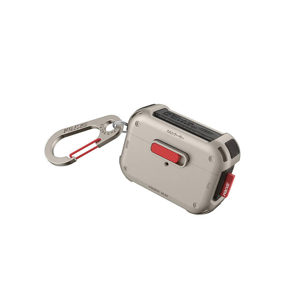 SkinArma AirPods Pro 2 Kılıf Magnetik Kilitli Airbagli Tasarım Mecha Kılıf