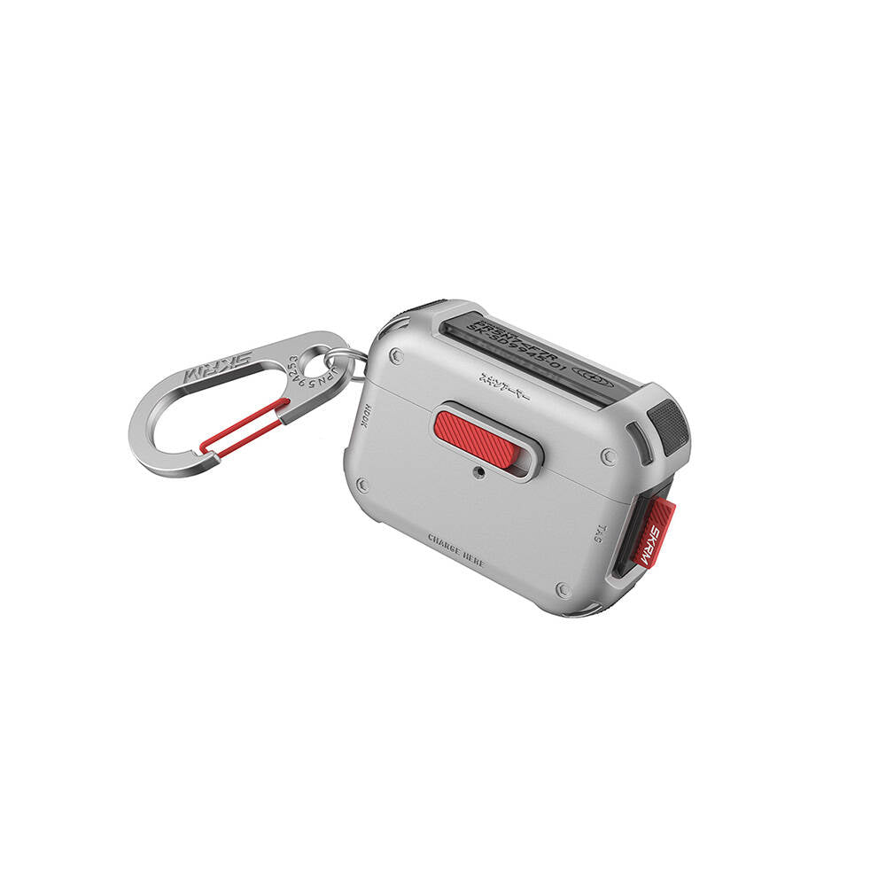 SkinArma AirPods Pro 2 Kılıf Magnetik Kilitli Airbagli Tasarım Mecha Kılıf