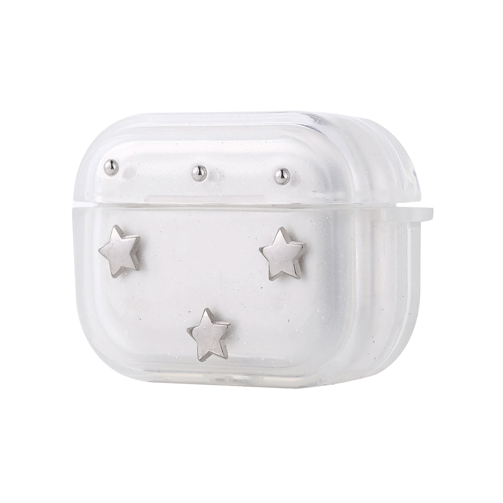Cepax Airpods Pro 2 Airbag 44 Airbag Tasarımlı Simli Şeffaf Kutup Kılıf