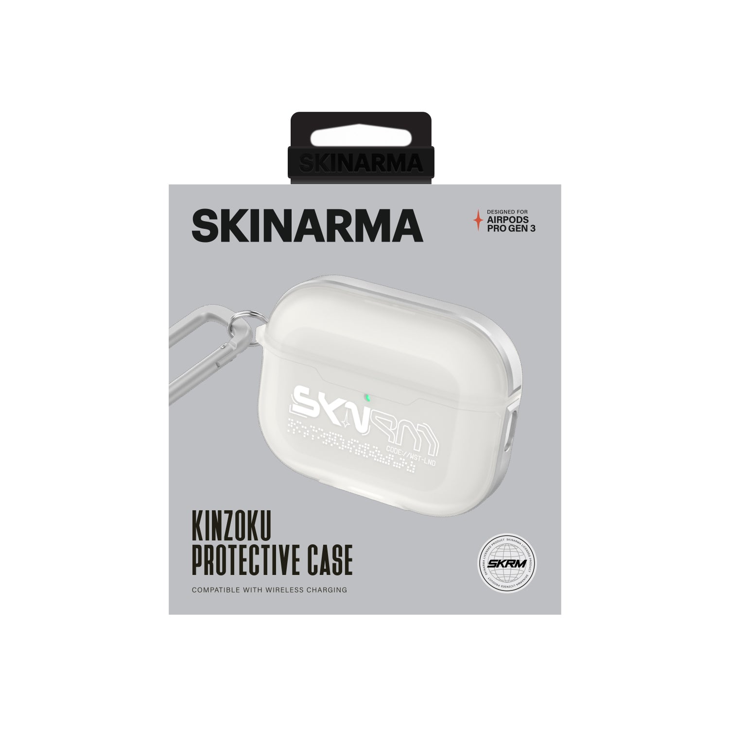 Skinarma Airpods Pro 3 Kılıf Transparan Mat Tasarım Kinzoku Kılıf