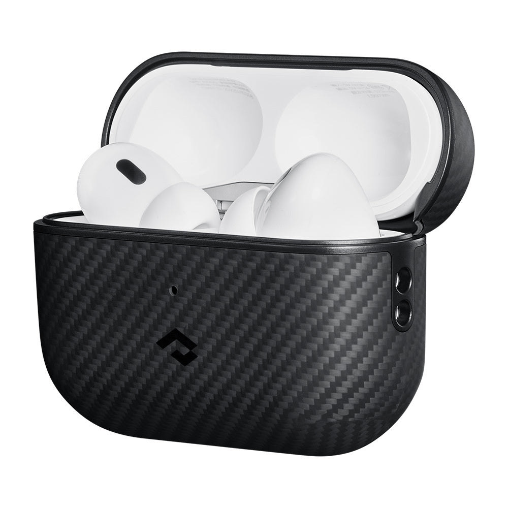 Pitaka Classic Serisi Airpods Pro Kılıf 600D Aramid Fiber Black-Grey Twill Kılıf