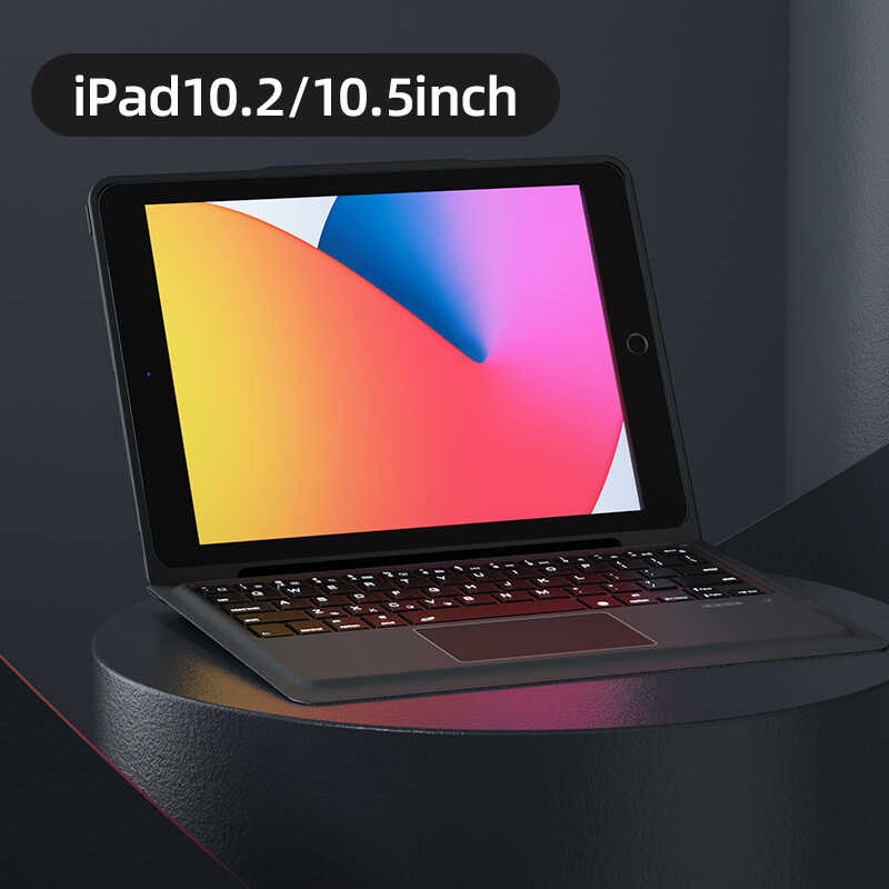 Benks Multifunctional iPad 10.2 2021 (9.Nesil) Kablosuz Klavyeli Kılıf - 2