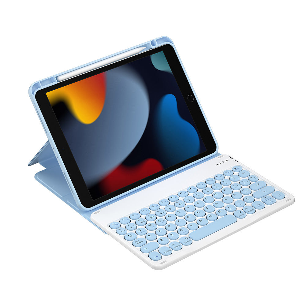 Wiwu Protective iPad 10.2 2021 (9.Nesil) Gizli Kalem Bölmeli Klavyeli Kılıf