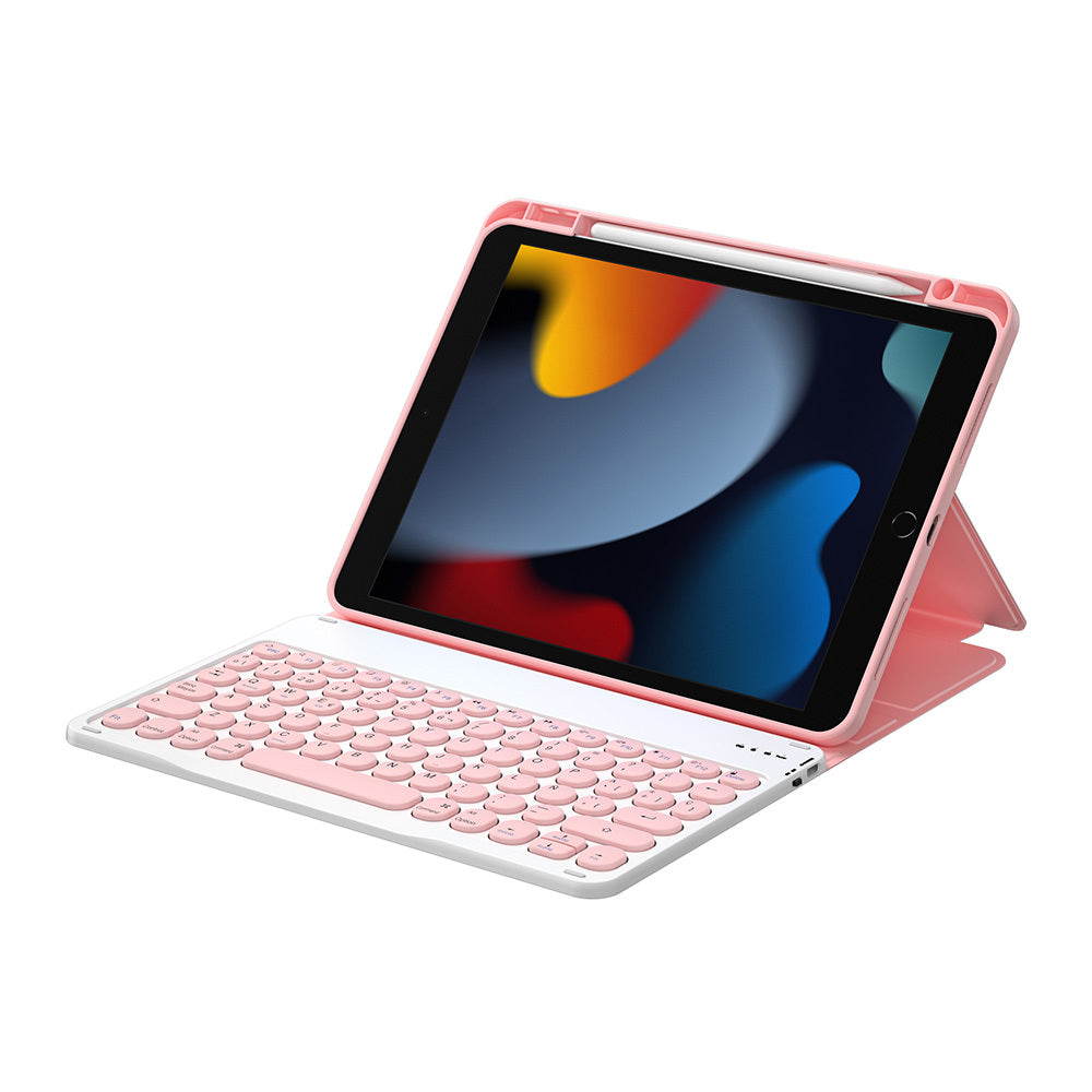 Wiwu Protective iPad 10.2 2021 (9.Nesil) Gizli Kalem Bölmeli Klavyeli Kılıf