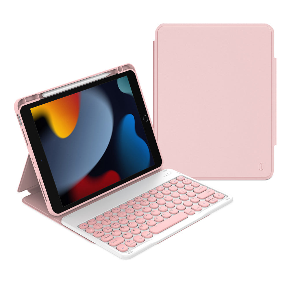 Wiwu Protective iPad 10.2 (8.Nesil) Gizli Kalem Bölmeli Klavyeli Kılıf