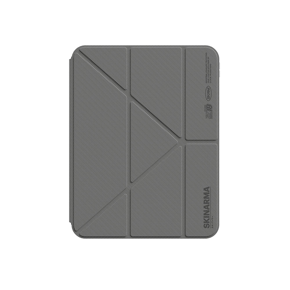 Skinarma iPad 11.Nesil 2025 Kılıf Kalemlikli Arkası Şeffaf Standlı Magnetik Zeta Kılıf