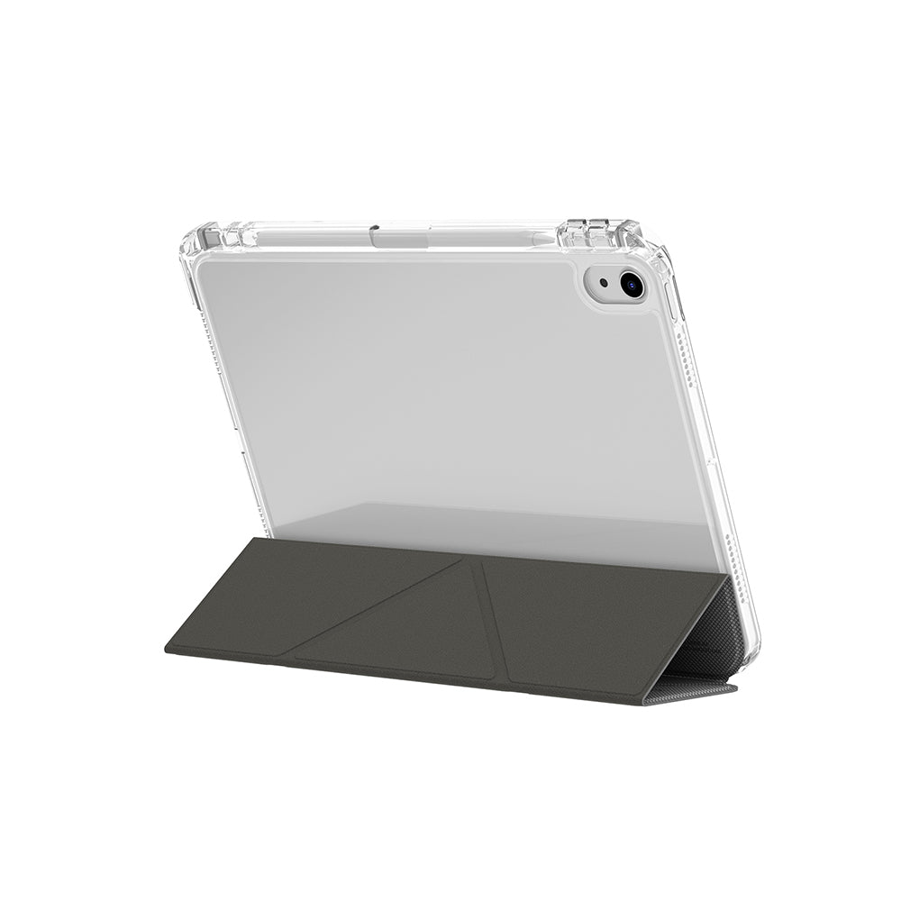 Skinarma iPad 11.Nesil 2025 Kılıf Kalemlikli Arkası Şeffaf Standlı Magnetik Zeta Kılıf