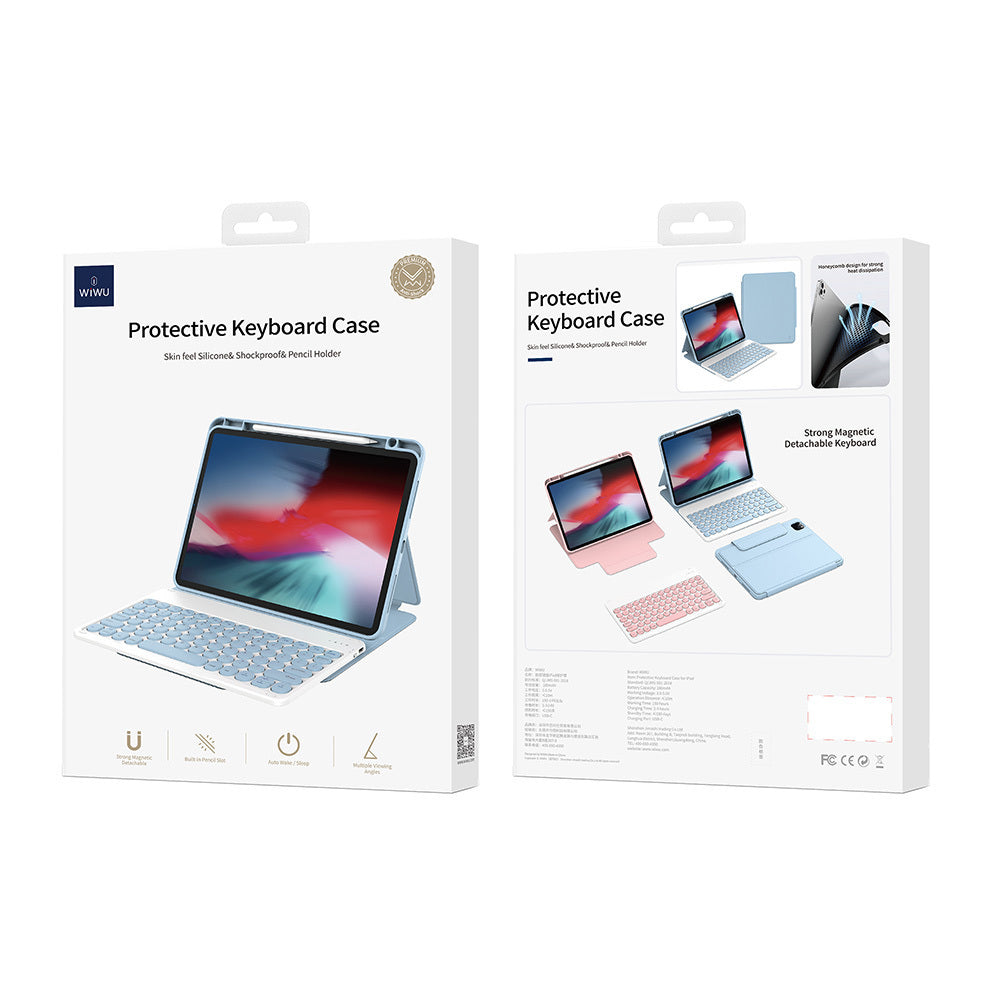 Wiwu Protective iPad A16 11.Nesil 2025 Gizli Kalem Bölmeli Klavyeli Kılıf