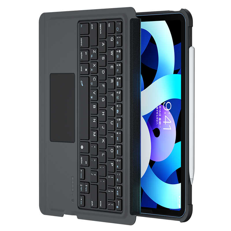 Benks iPad Air 10.9 2022 (5.Nesil) Multifunctional Kablosuz Klavyeli Tablet Kılıfı