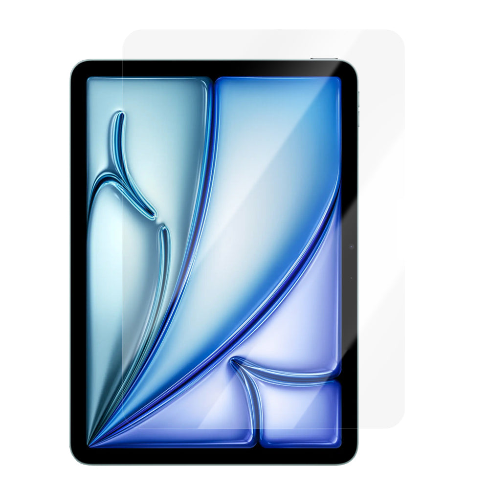 CaseWorld Steel Shield Serisi iPad Air 11 2024 Temperli Cam Ekran Koruyucu + Uygulama Aparatı