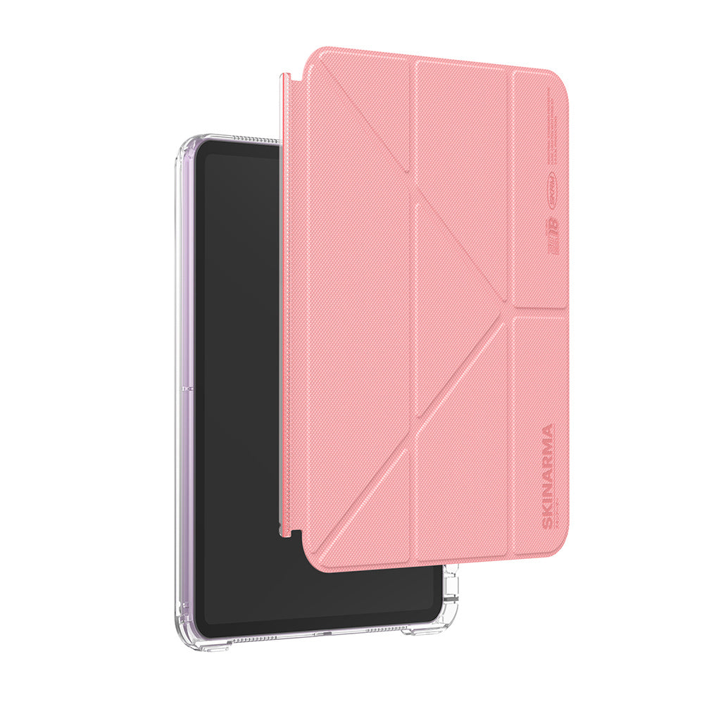 Skinarma iPad Air 11 2024 Kalemlikli Arkası Şeffaf Standlı Magnetik Zeta Kılıf