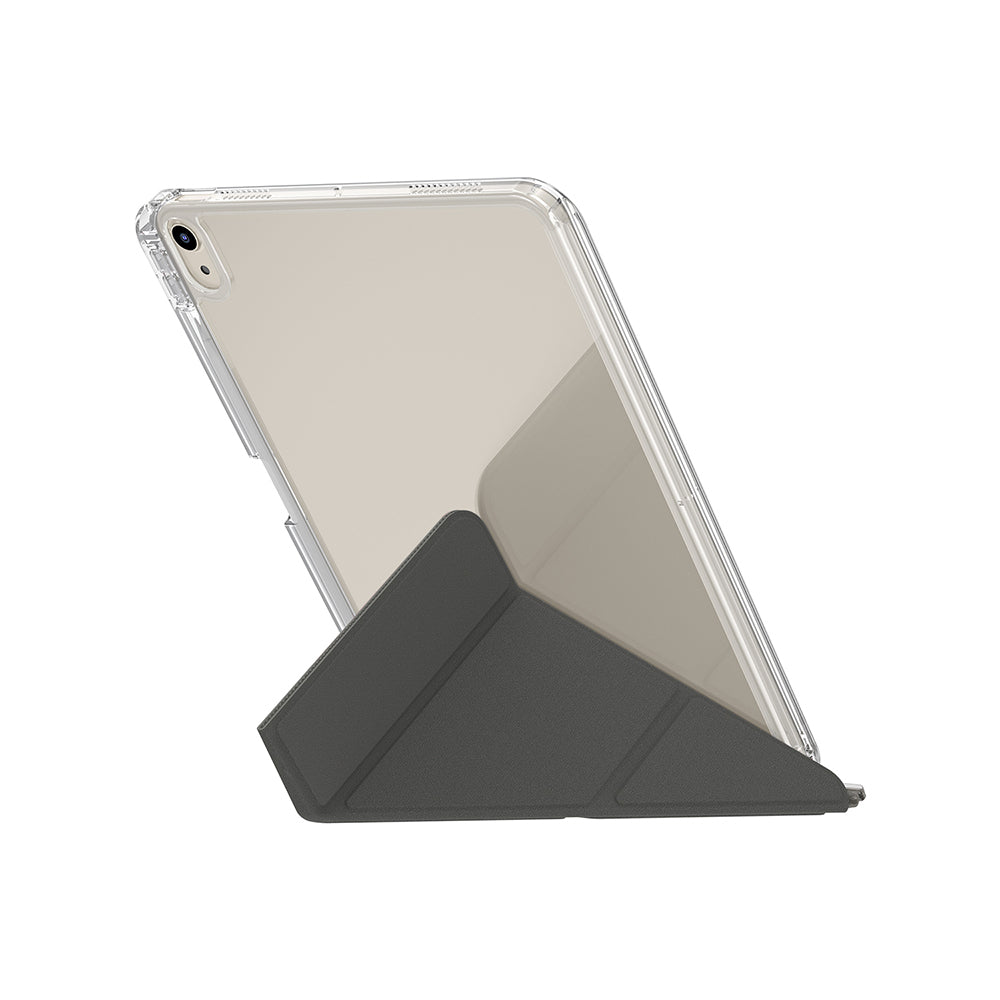 iPad Air 11 2024 Kılıf Skinarma Kalemlikli Arkası Şeffaf Standlı Magnetik Zeta Kılıf