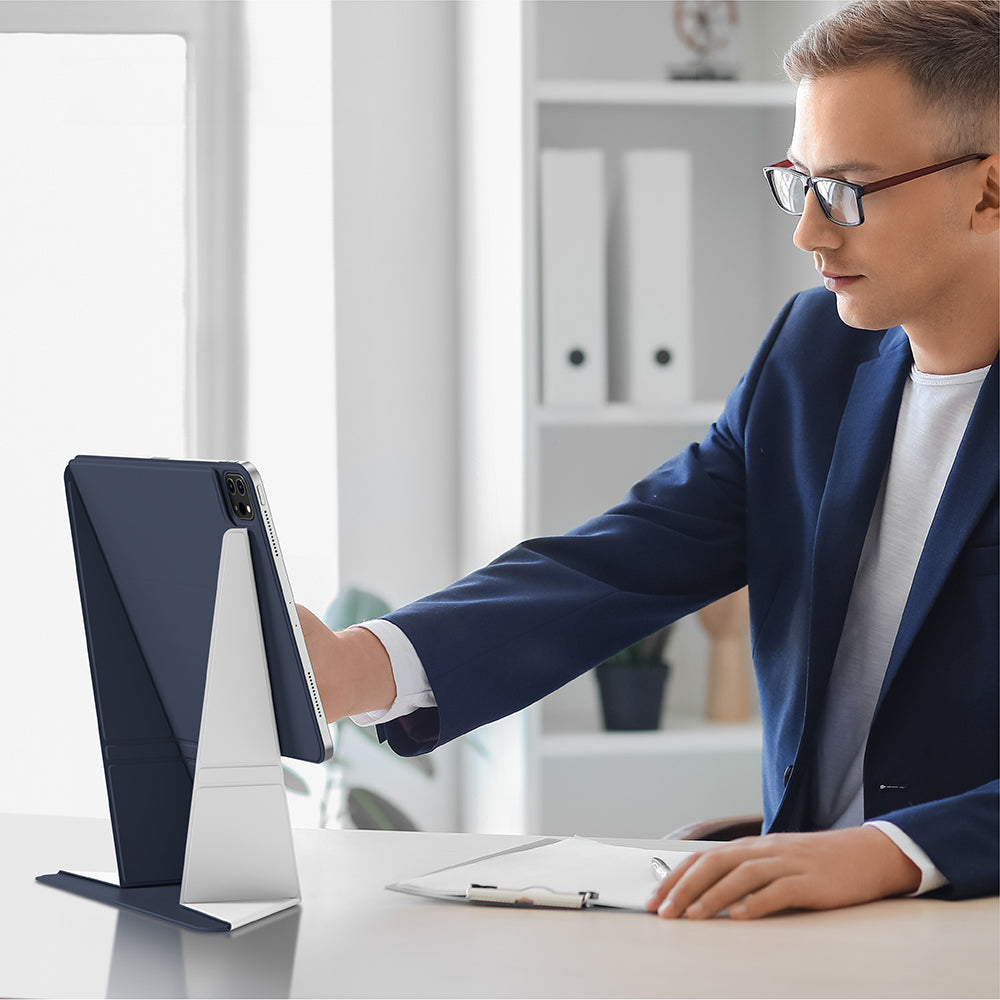 Amazingthing Matte Pro Mag Folio iPad Air 11 2025 M3 Katlanabilir Magnetik Standlı Tablet Kılıfı