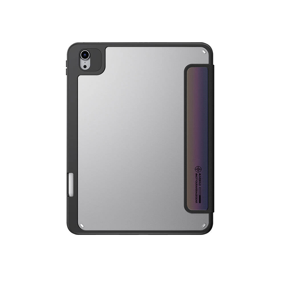 SkinArma iPad Air 11 2025 M3 Holografik Tasarımlı Arkası Şeffaf Çıkarılabilir Magnetik Kira Kobai Kılıf