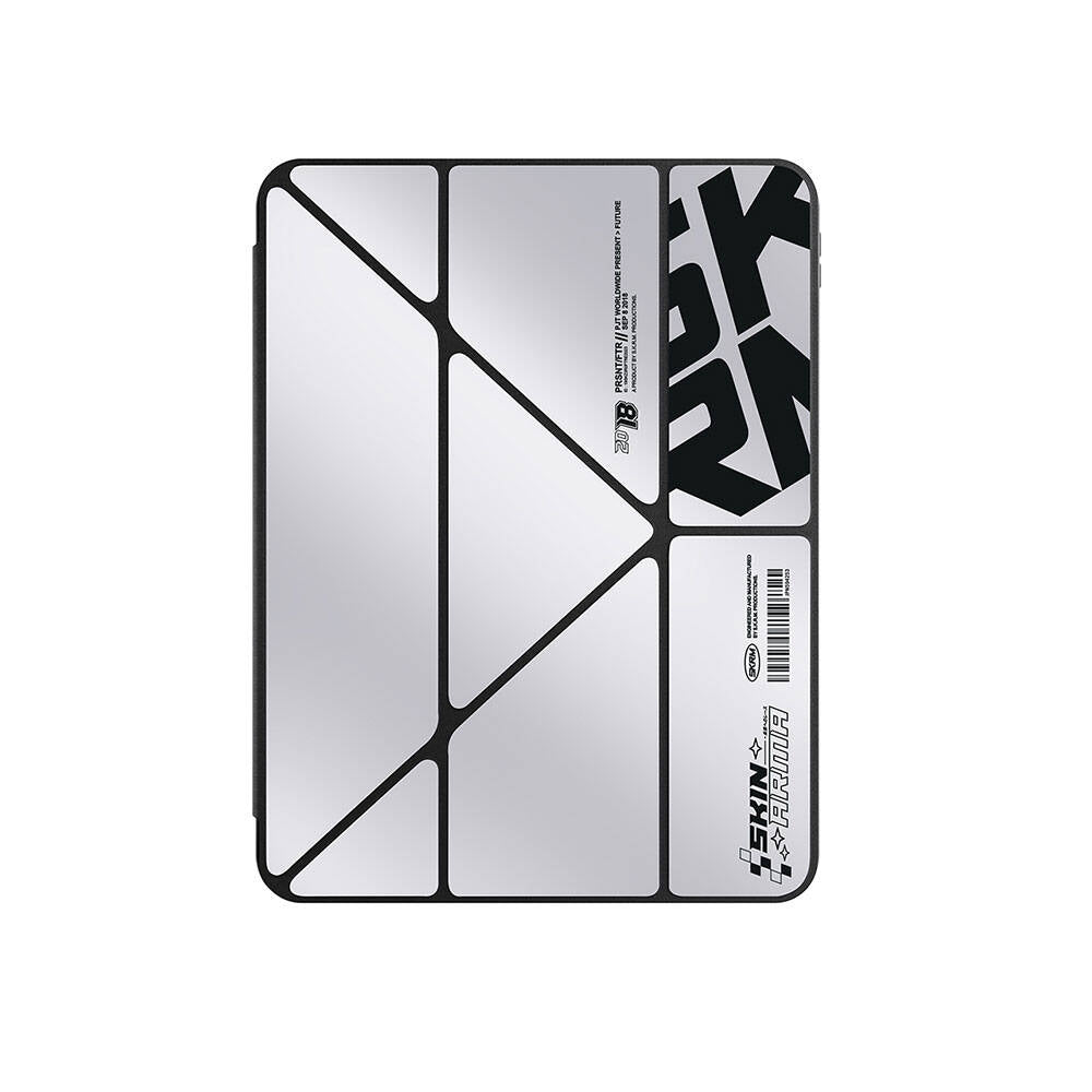 SkinArma iPad Air 11 2025 M3 Holografik Tasarımlı Arkası Şeffaf Çıkarılabilir Magnetik Kira Kobai Kılıf