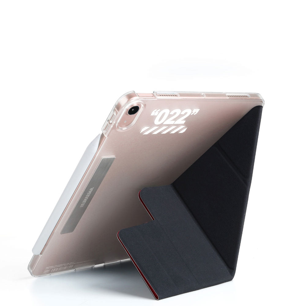SkinArma iPad Air 11 2025 M3 Kılıf Kalemlikli Arkası Şeffaf Standlı Magnetik Taihi Sora Kılıf