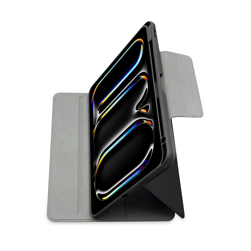Raptic Spin Detachable Folio iPad Air 11 2025 M3 PU Ayrılabilir Kalem Bölmeli Standlı Kılıf