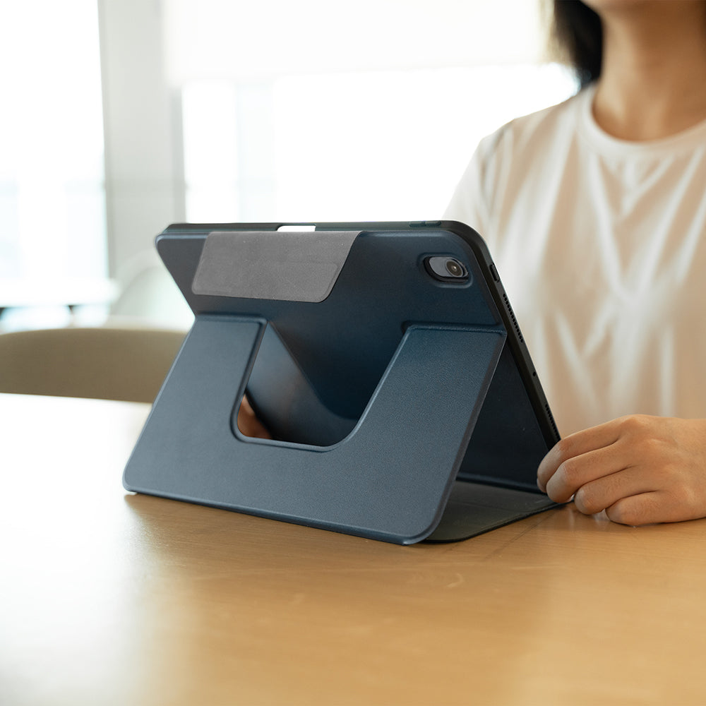 Raptic Spin Detachable Folio iPad Air 11 2025 M3 PU Ayrılabilir Kalem Bölmeli Standlı Kılıf