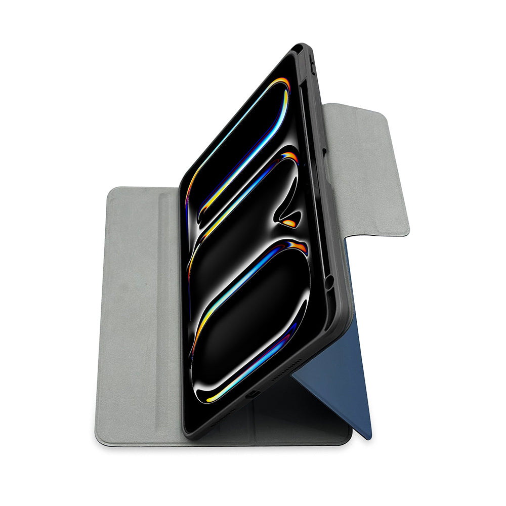 Raptic Spin Detachable Folio iPad Air 11 2025 M3 PU Ayrılabilir Kalem Bölmeli Standlı Kılıf