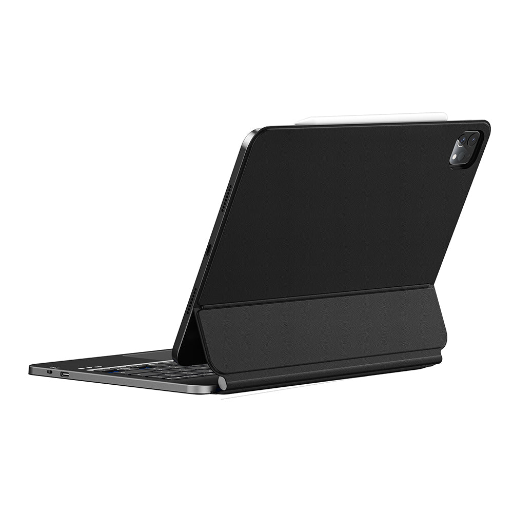 Wiwu MK-003 iPad Air 11 2025 M3 Gizli Kalem Bölmeli Klavyeli Standlı Kılıf