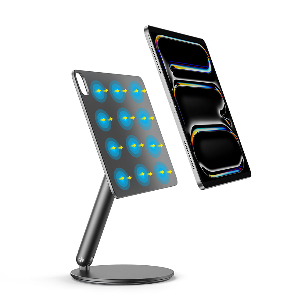 Wiwu ZM-310 iPad Air 11 2025 M3 360 Derece Dönebilen Magnetik Başlıklı Tablet Standı