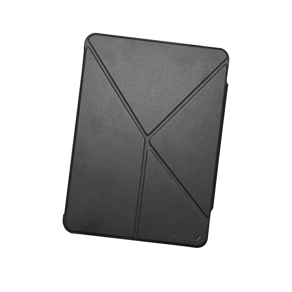 Raptic Clear Folio iPad Air 13 2025 M3 Airbagli Şeffaf Kılıflı Katlanabilir Standlı Kılıf