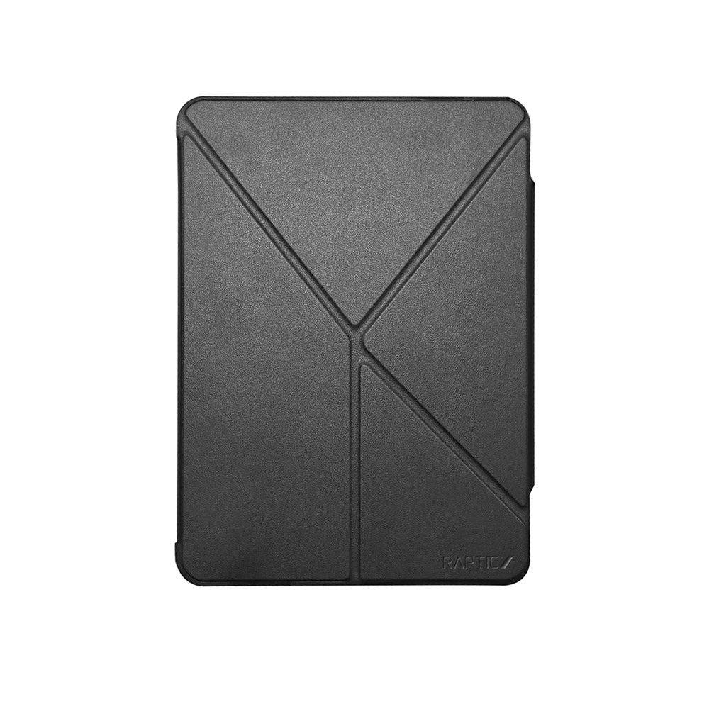 Raptic Clear Folio iPad Air 13 2025 M3 Airbagli Şeffaf Kılıflı Katlanabilir Standlı Kılıf
