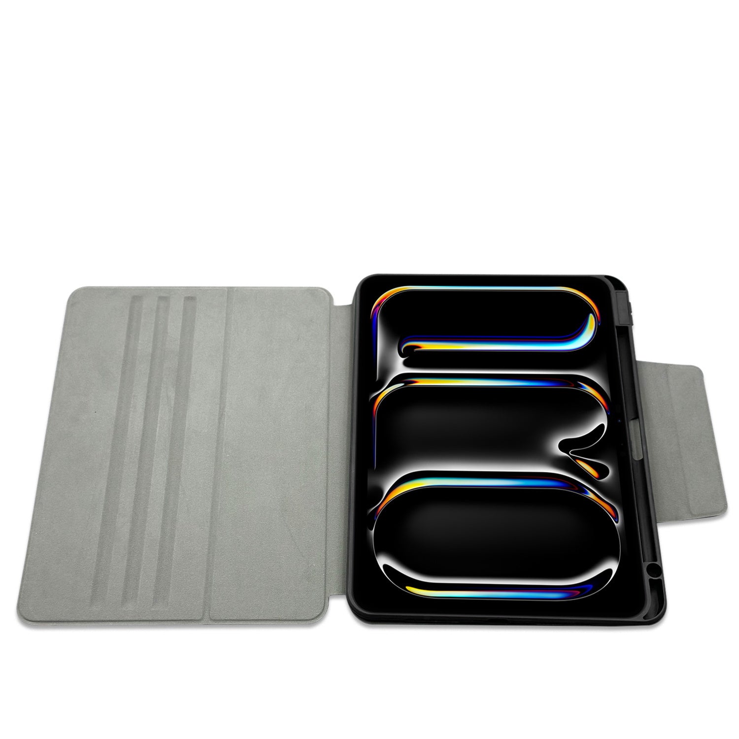 Raptic Spin Detachable Folio iPad Air 13 2025 M3 PU Ayrılabilir Kalem Bölmeli Standlı Kılıf