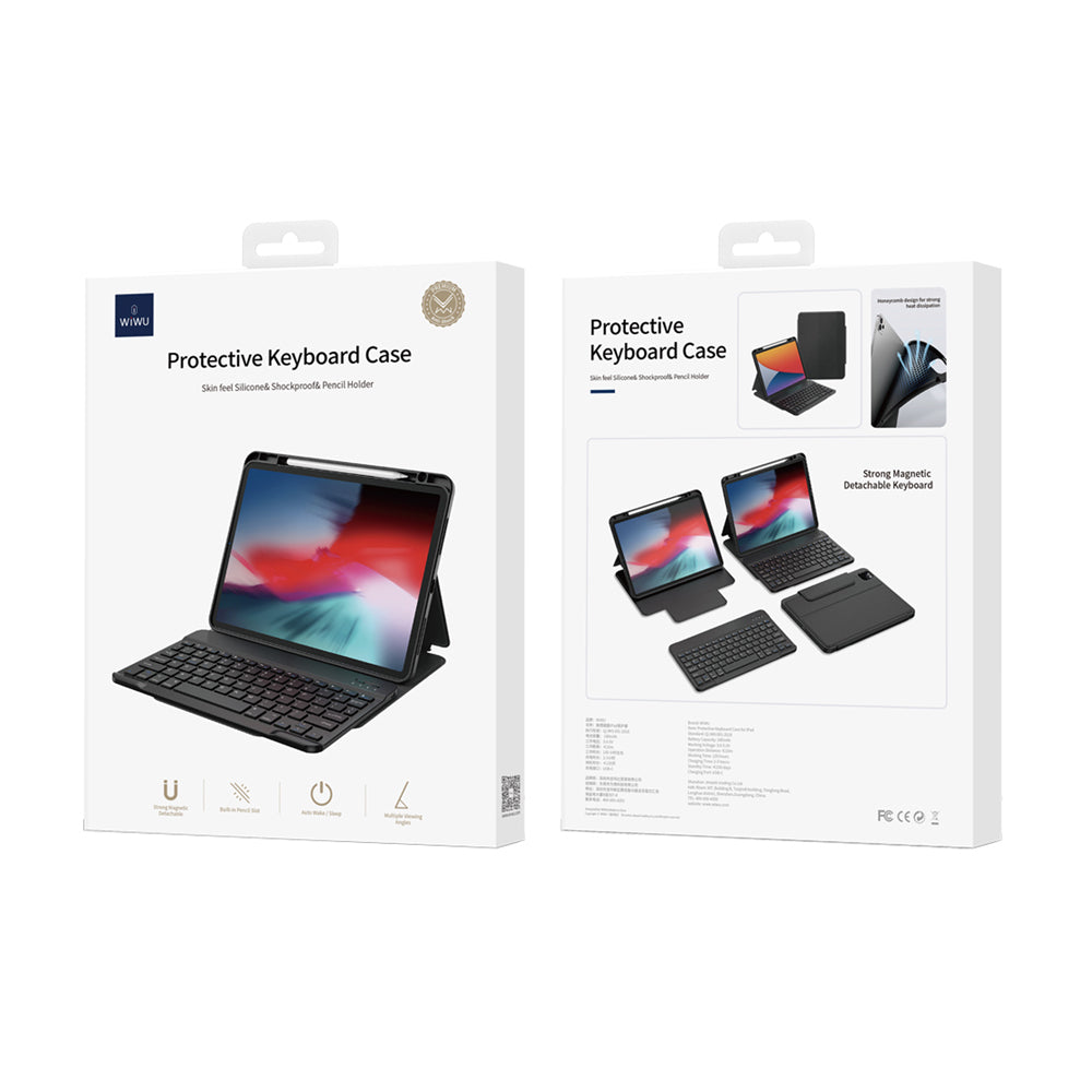 Wiwu Protective iPad Air 13 2025 M3 Gizli Kalem Bölmeli Klavyeli Kılıf