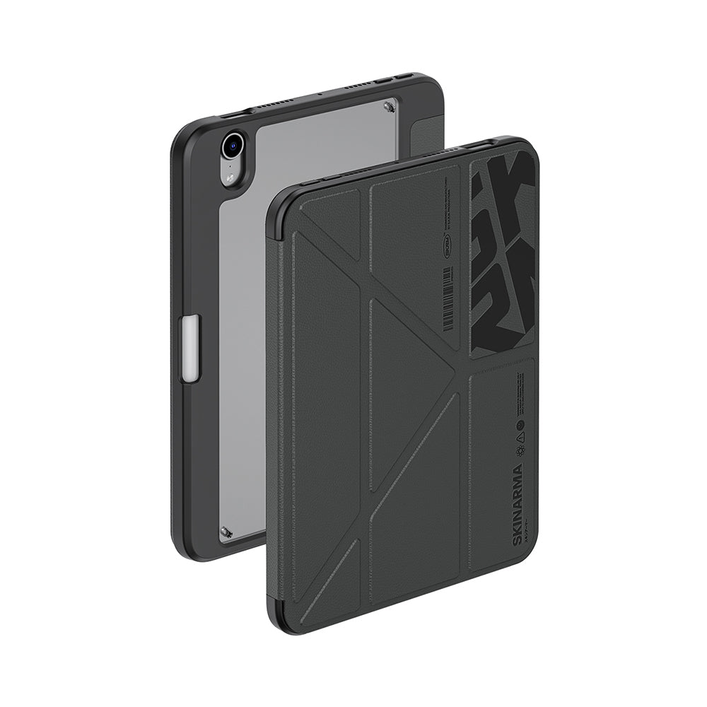 Skinarma iPad Mini 2024 (7.Nesil) Desenli Airbag Tasarımlı Standlı Spunk Tablet Kılıfı