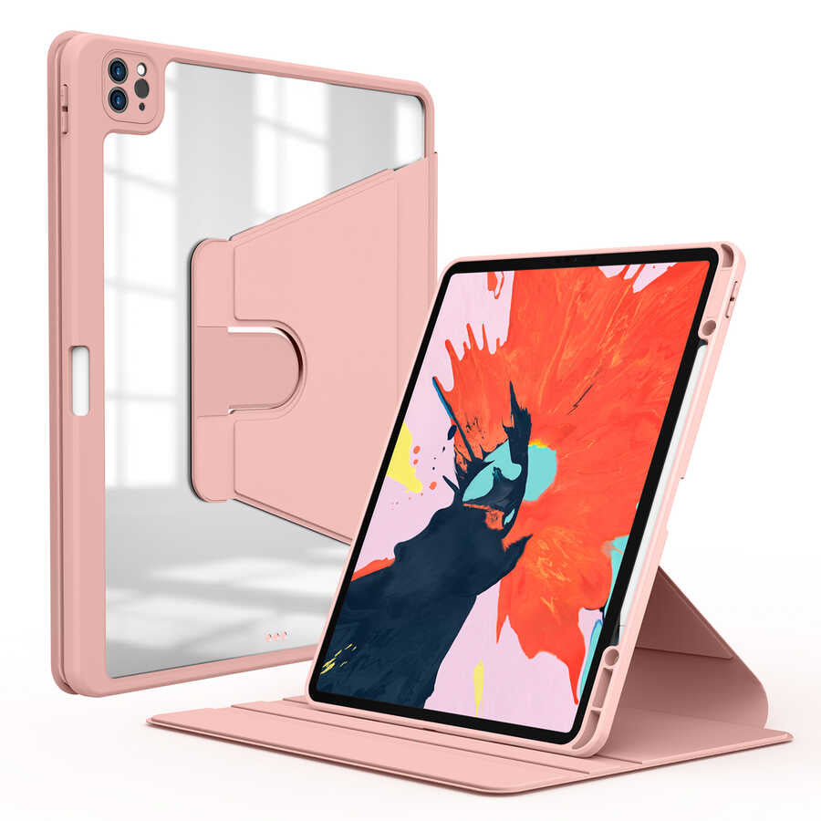 Cepax Nayn iPad Pro 12.9 2021 (5.Nesil) Dönebilen Standlı Tablet Kılıfı