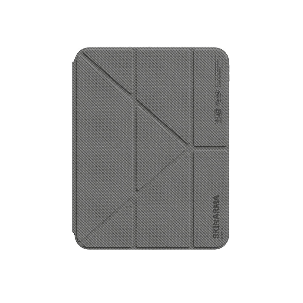 Skinarma iPad Pro 11 2024 Kalemlikli Arkası Şeffaf Standlı Magnetik Zeta Kılıf