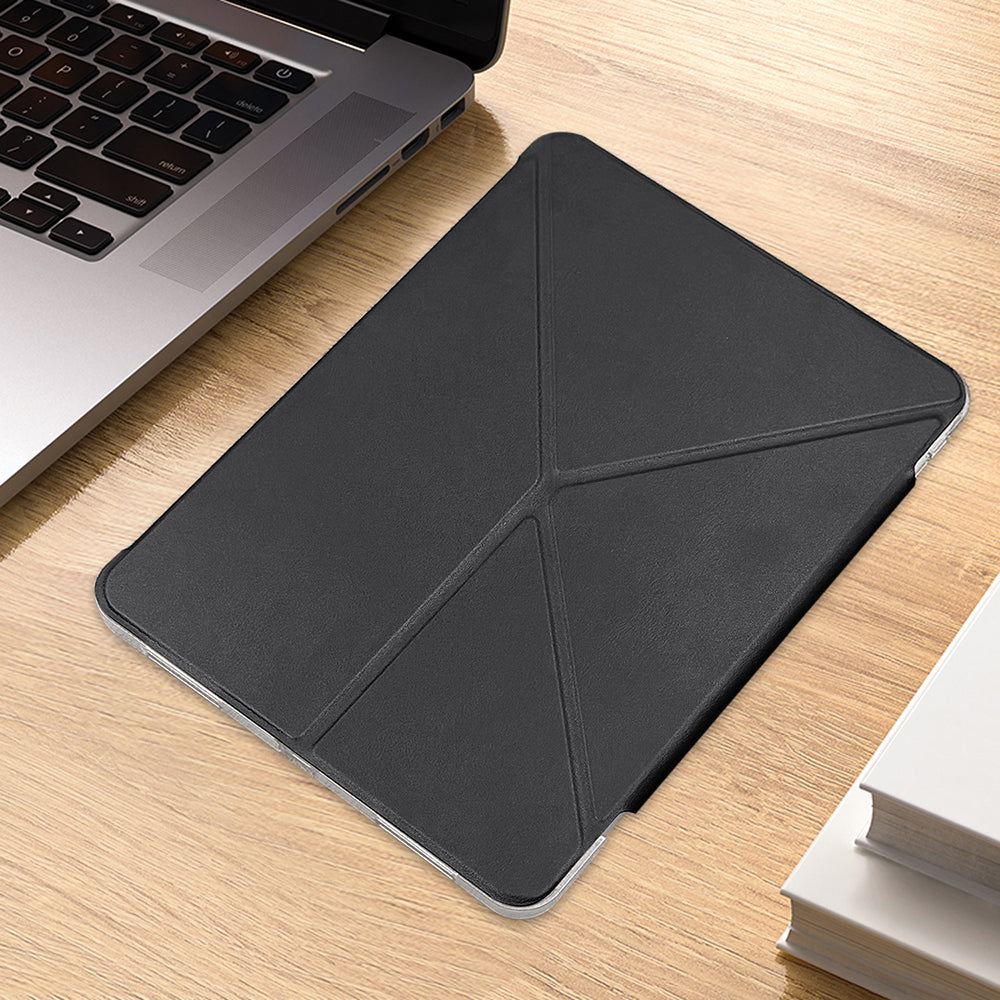 Raptic Clear Folio iPad Pro 11 2024 Airbagli Şeffaf Kılıflı Katlanabilir Standlı Kılıf
