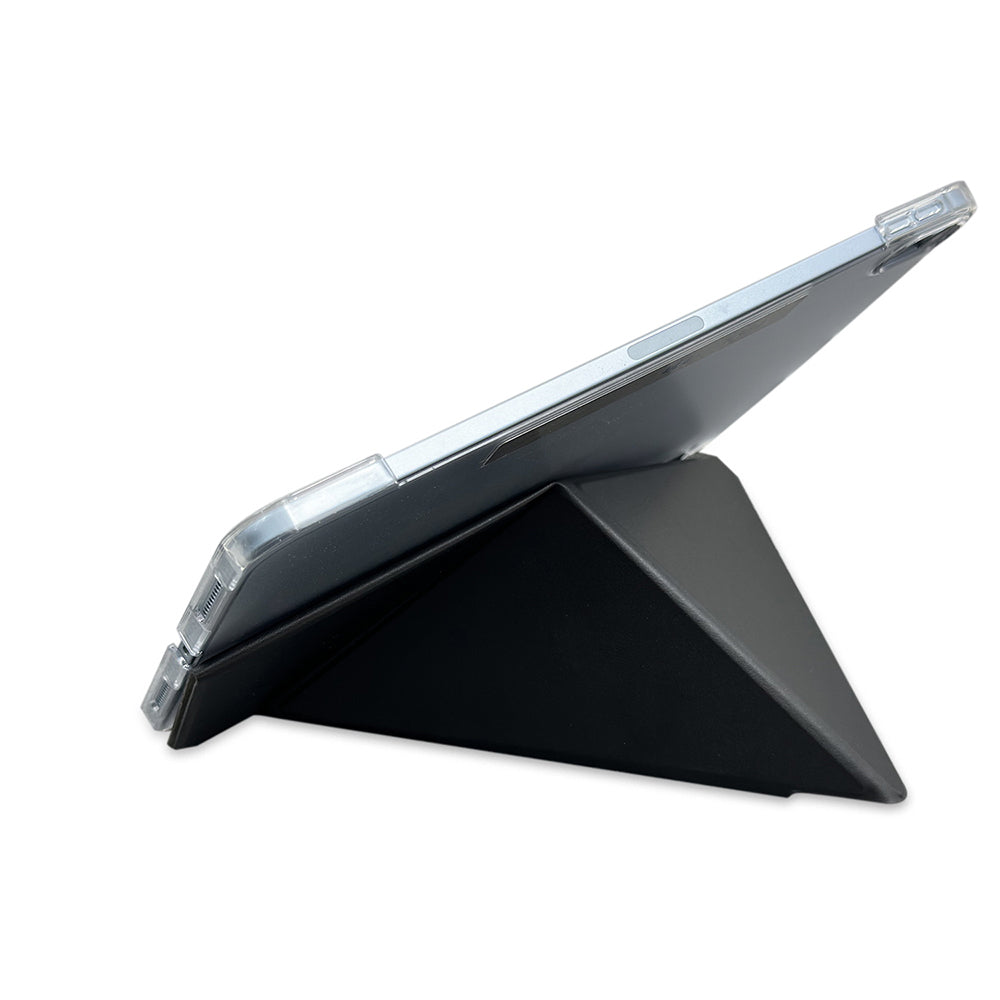 Raptic Clear Folio iPad Pro 11 2024 Airbagli Şeffaf Kılıflı Katlanabilir Standlı Kılıf