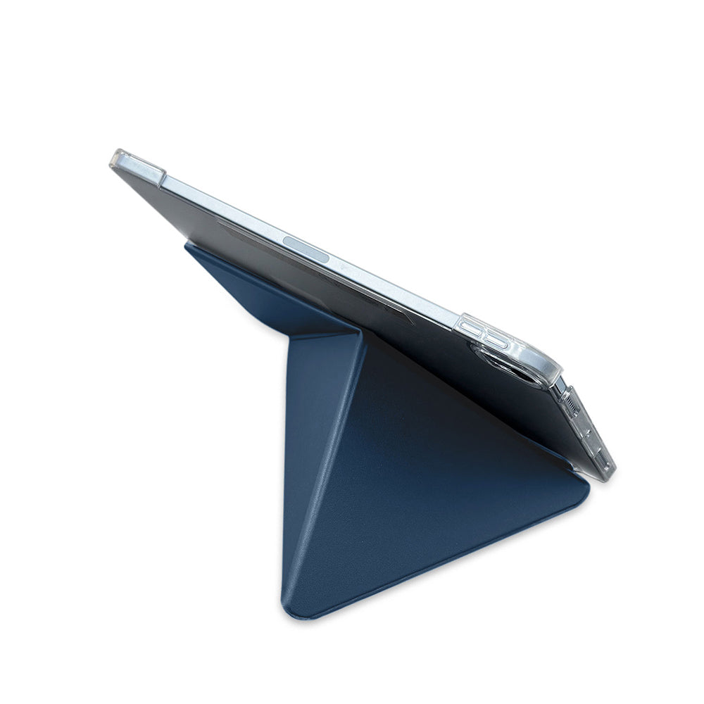 Raptic Clear Folio iPad Pro 11 2024 Airbagli Şeffaf Kılıflı Katlanabilir Standlı Kılıf