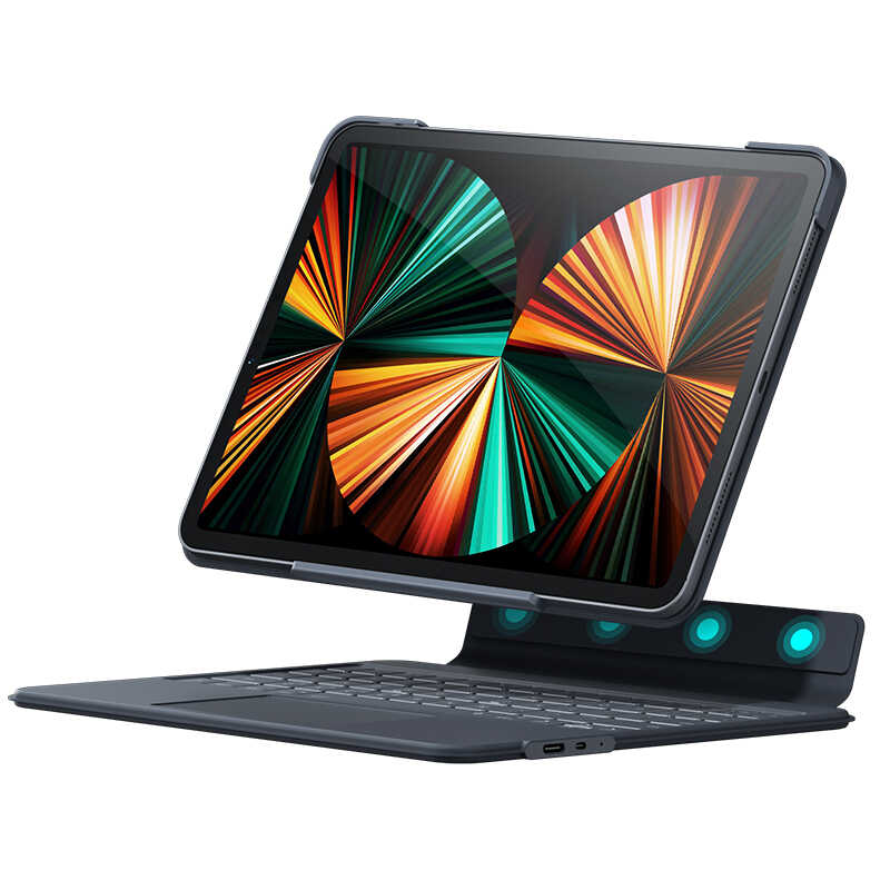 Benks KB02 iPad Pro 12.9 2020 (4.Nesil) Kablosuz Klavyeli Tablet Kılıfı - 2