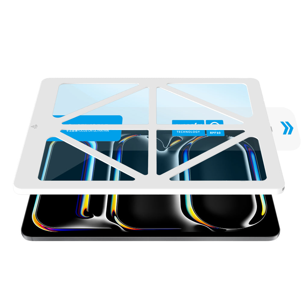 CaseWorld Eyesafe iPad Pro 13 2024 Mavi Işık Teknolojili Temperli Cam Ekran Koruyucu + Uygulama Aparatı